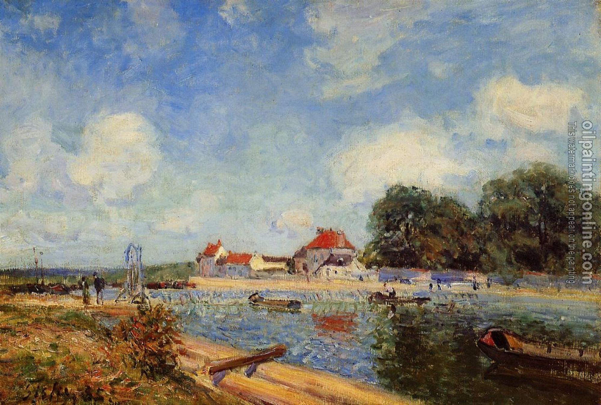 Sisley, Alfred - Loing Dam at Saint-Mammes